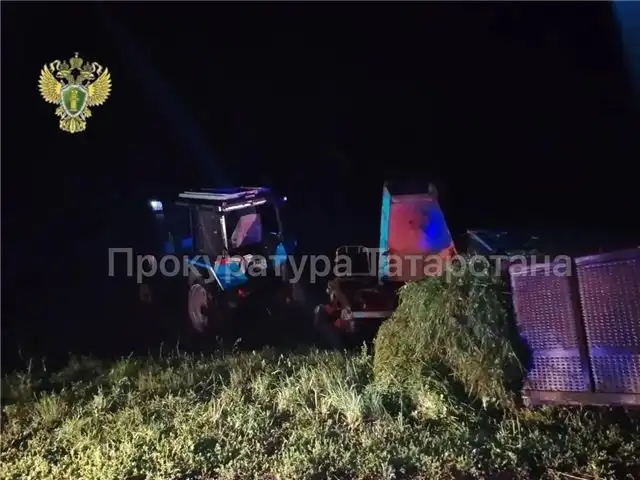 Трагедия под Татарстаном - в столкновении с трактором погибли четыре человека