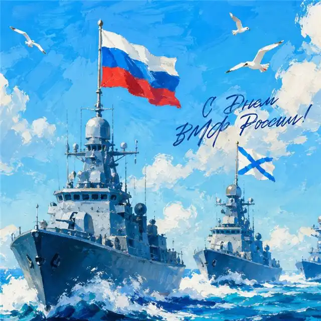 Поздравительные открытки к Дню Военно-Морского Флота России — красивые изображения и тёплые пожелания морякам