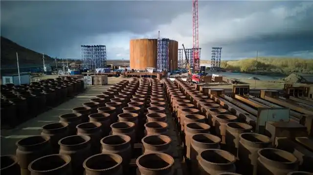 Второй коффердам установлен у опоры №9 Ленского моста в районе Якутска